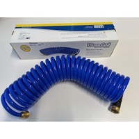 Deck Wash Spiral Hose 7.5m with Brass Fittings