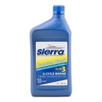 Sierra 2 Stroke Outboard Oil Premium Blue TCW3 946ml