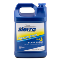 Sierra 2 Stroke Outboard Oil Premium Blue TCW3 3.78 Litres 1 Gallon