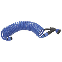 Deck Wash Spiral Hose 7.5m with Click In Garden Hose Style Fittings