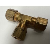 Bennett Brass T Fitting with Nut and Ferrule T1126