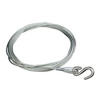 Gal Trailer Winch Wire 6Mt x 4mm with  SS S Hook