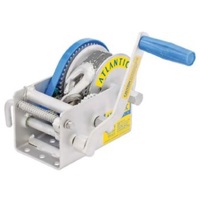 Trailer Winch 3 Speed 7.5 Mt x 7mm Low Stretch Rope and Snap Hook 1500KG