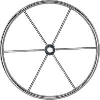 Steering Wheel 500mm SS Flat 6 Spoke No Dish