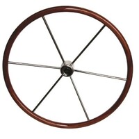 Steering Wheel 710mm SS with Mahogany Rim KW71