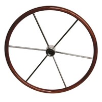 Steering Wheel 810mm SS with Mahogany Rim KW81