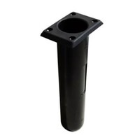 Plastic Rod Holder Black  90 Degree Deck Mount Rectangular Top