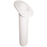 Large Plastic Oval White Rod Holder Deck Mount