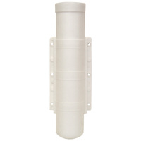 Plastic Side Mount White Rod Holder 