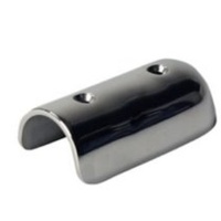 Gunwale End Cap 43mm ID Straight Stainless Steel