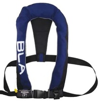 Long Inflatable PFD Navy Level 150N Adult Manual Inflate 241115