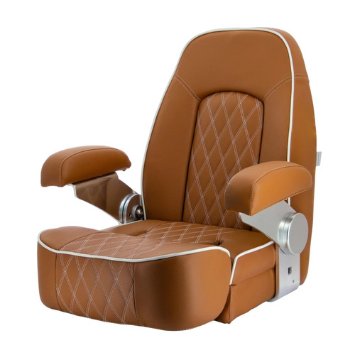 Seaman Helm Chair Seat Cognac Brown