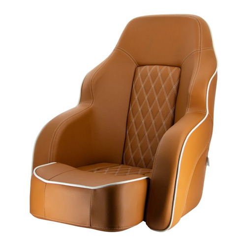 Commander Helm Chair Seat Cognac Brown CHCOMCB