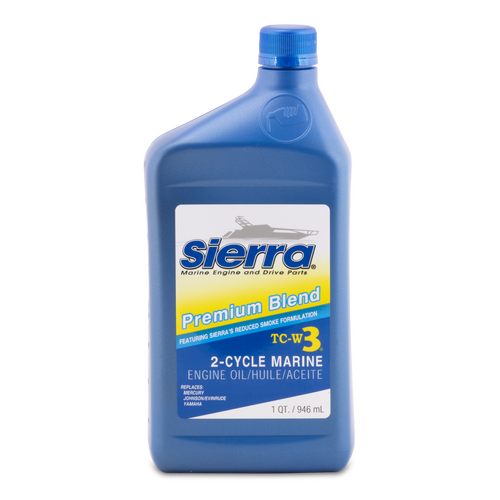 Sierra 2 Stroke Outboard Oil Premium Blue TCW3 946ml