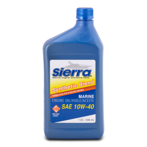 Sierra 4 Stroke Outboard Oil 10W-40 FC-W Semi Synthetic Oil 946ml Direct Suzuki