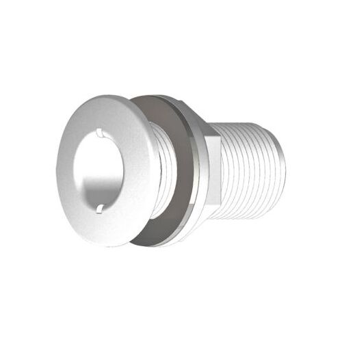 TruDesign Domed White Skin Fitting 1/2 Inch BSP Thread