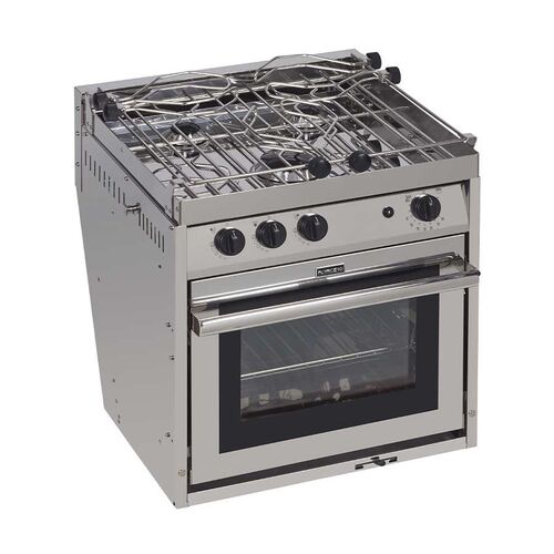 Force 10 3 Burner Stove with Oven & Grill A32 EU STD F63356  Stainless Steel Gimballed