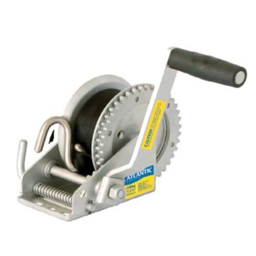 Cadet Trailer Winch 4.5Mt Webbing and SS S Hook 550KG 4 to 1Gear Ratio