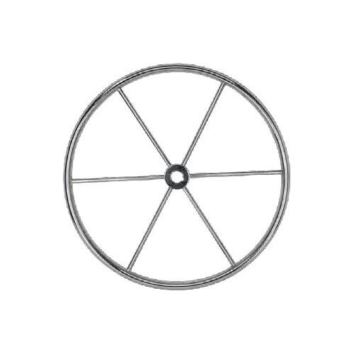 Steering Wheel 500mm SS Flat 6 Spoke No Dish