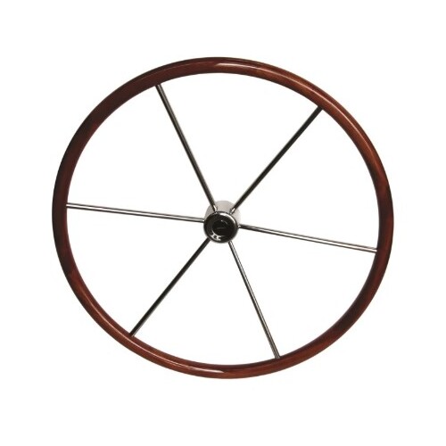 Steering Wheel 810mm SS with Mahogany Rim KW81