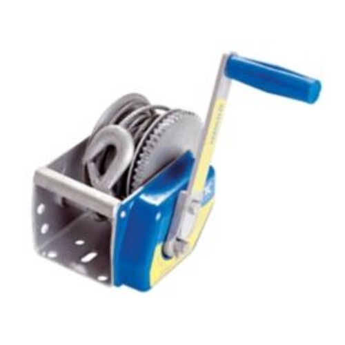 Self Braking Winch 3 Speed 10:1 7.5 Mt x 6mm Gal Wire and Snap Hook 500KG