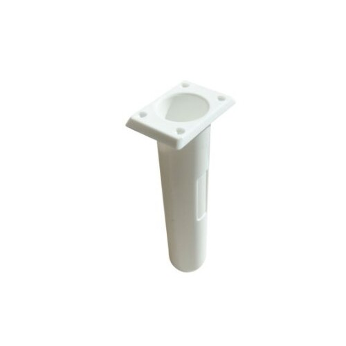 Plastic Rod Holder White  90 Degree Deck Mount