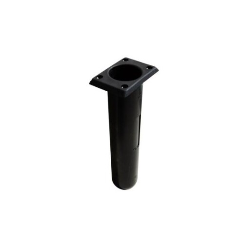 Plastic Rod Holder Black  90 Degree Deck Mount Rectangular Top