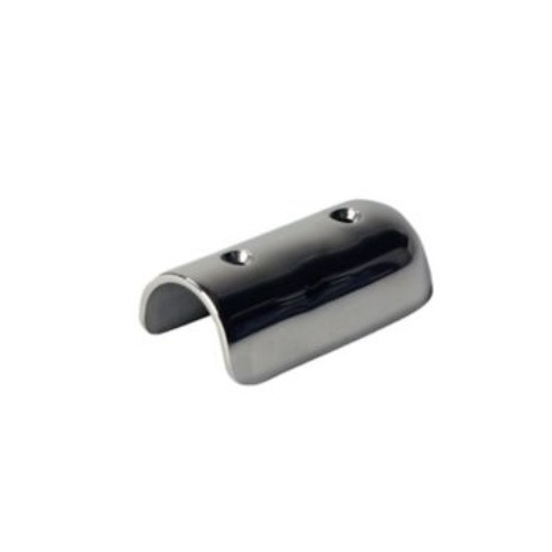 Gunwale End Cap 43mm ID Straight Stainless Steel