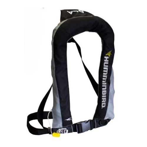 Humminbird Inflatable PFD Black Level 150N Adult Manual Inflate 105000