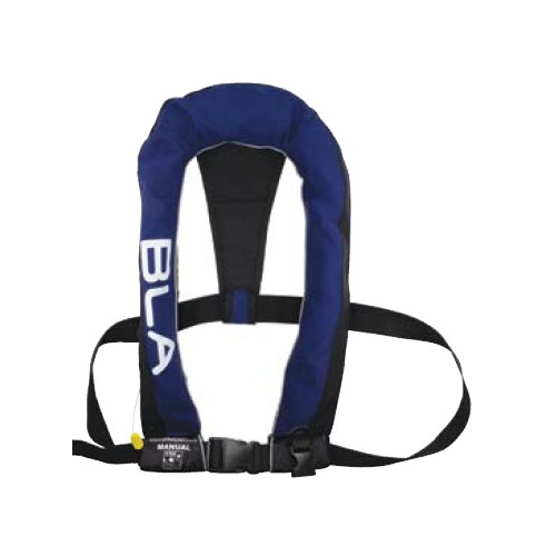 Long Inflatable PFD Navy Level 150N Adult Manual Inflate 241115